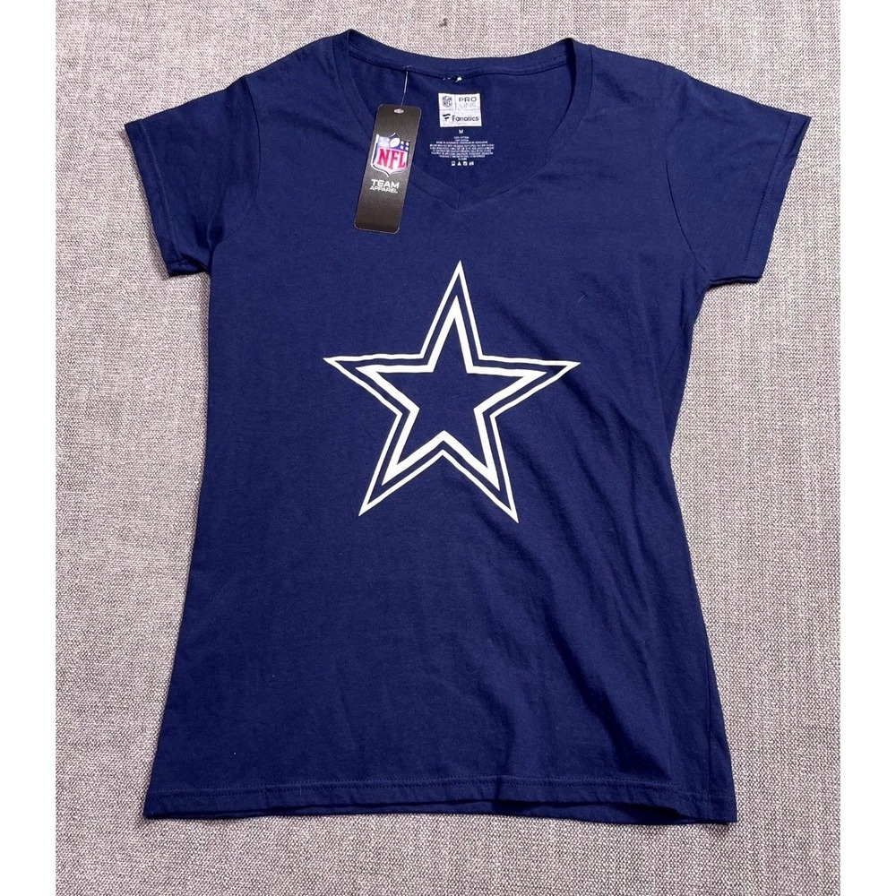 Fanatics NFL Dallas Cowboys Mother's Day #1 Mom T Shirt Womens Medium Navy Blue